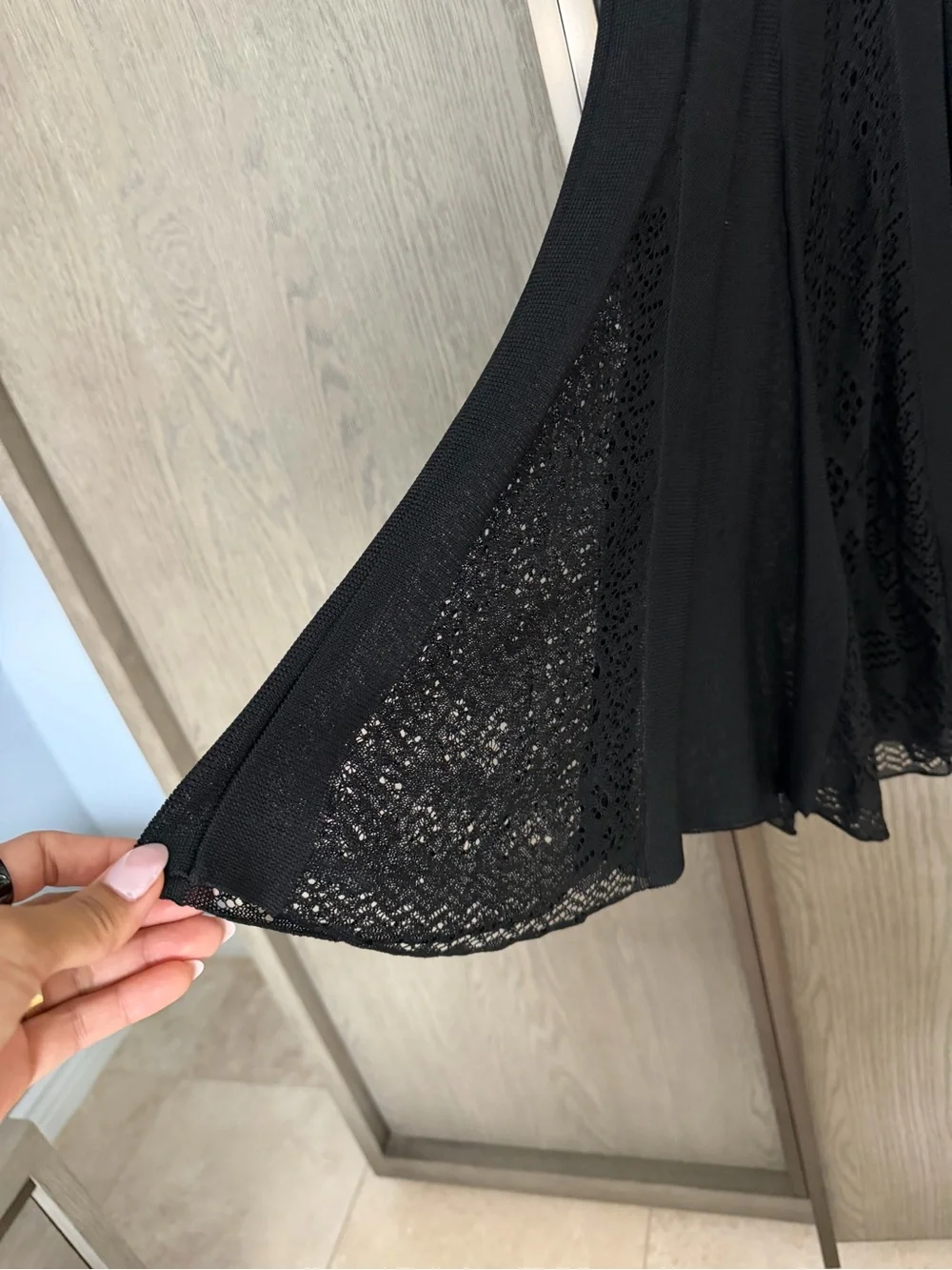 Chanel Black Knit Midi Dress